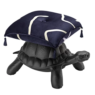 Hocker Turtle Carry Pouf Black Qeeboo 36005BL .jpg