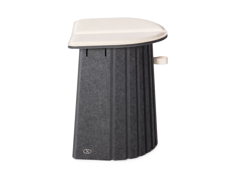 Zijde Opvouwbare poef Agility DS-5010 leder De Sede