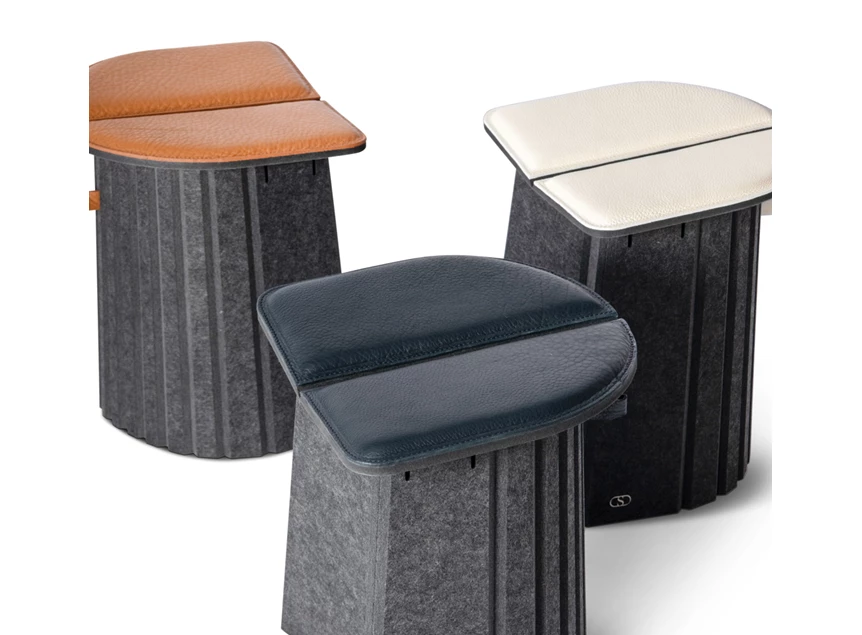 Inzoom Opvouwbare poef Agility DS-5010 leder De Sede