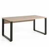 Bureau Capo BU15 zwart-Kastanje 150cm.jpg