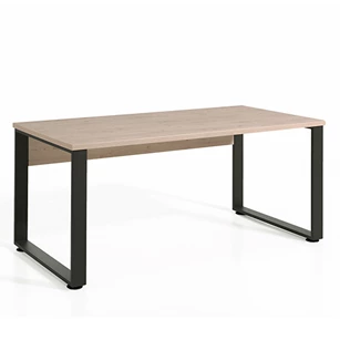 Bureau Capo BU15 zwart-Kastanje 150cm.jpg