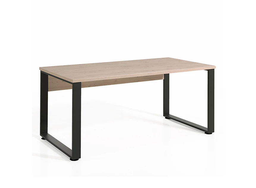 Bureau Capo BU15 zwart-Kastanje 150cm.jpg