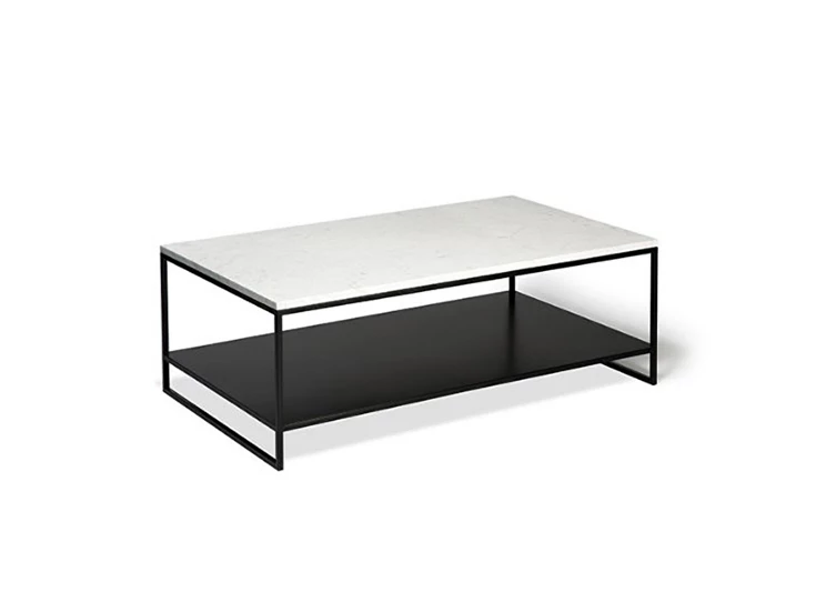 Stone Coffee Table White Carrara Ethnicraft 60073 schuin voor.jpg