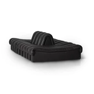 Salon DS-602 Snake modulair leder zwart De Sede