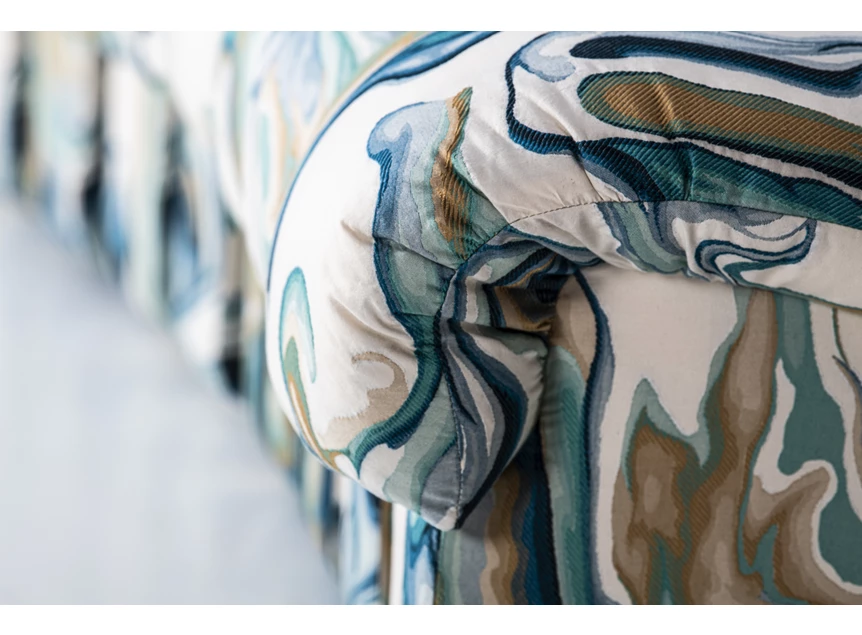 Detail Salon DS-602 Snake modulair patroonstof De Sede