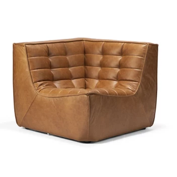 N701 Sofa Corner Old Saddle Ethnicraft 20080 cognac schuin voor.jpg