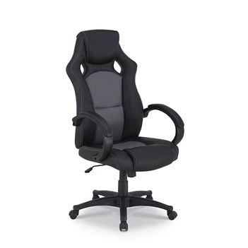 Bureaustoel Racer pu zwart 9820 -149.60 productfoto schuin voor.jpg