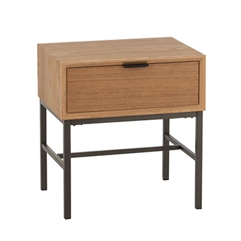 10605 Bijzettafel Op onderstel hout-metaal - naturel schuin voor.jpg