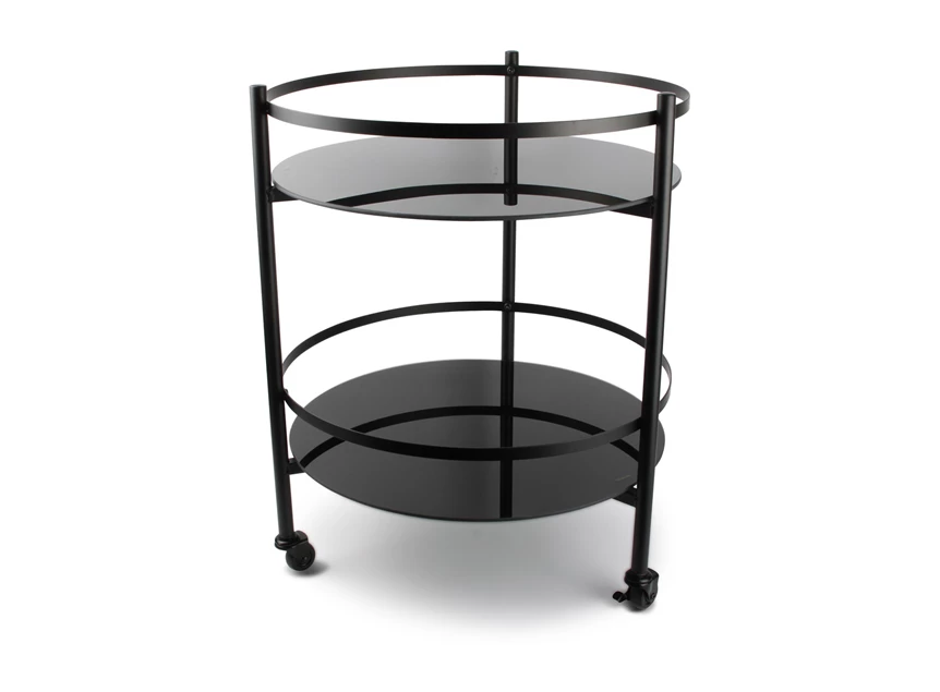 Serveerwagen Bar 2 lagen 48cm zwart.jpg