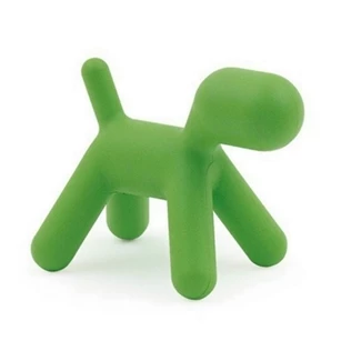 Kinderstoel Puppy - Lichtgroen Kunststof schuin voor.jpg
