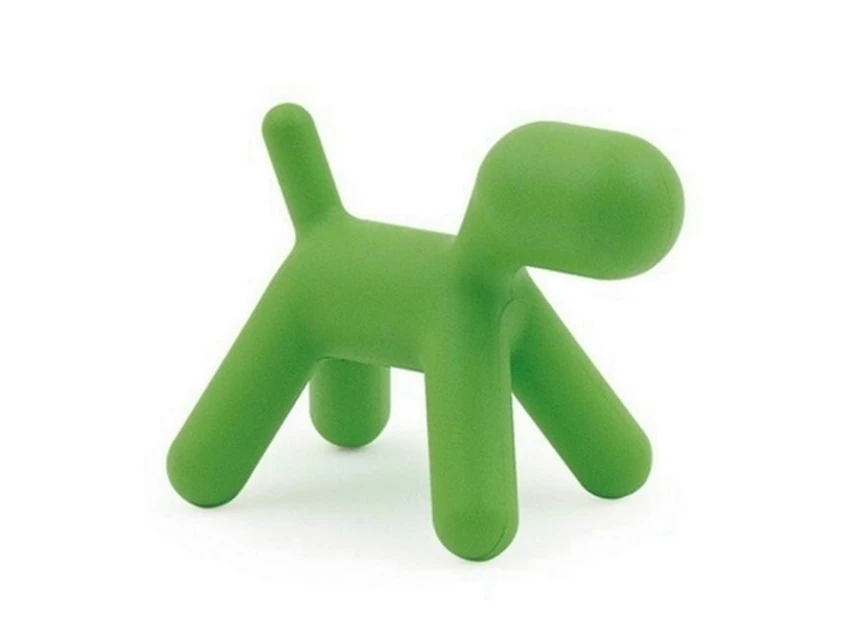 Kinderstoel Puppy - Lichtgroen Kunststof schuin voor.jpg