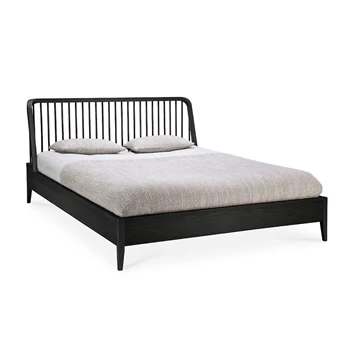 Oak Spinle black bed 51237 Ethnicraft bed.jpg