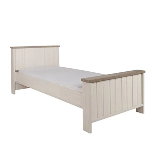 LB090LK kinderbed york 90x200cm laag hoofdbord schuin vooraanzicht