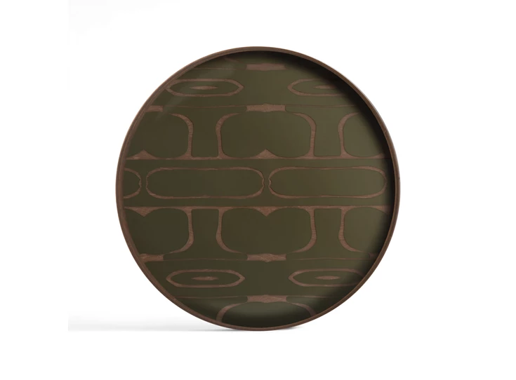 Dienblad Moss Second Nature Round Valet Tray 20592 Ethnicraft