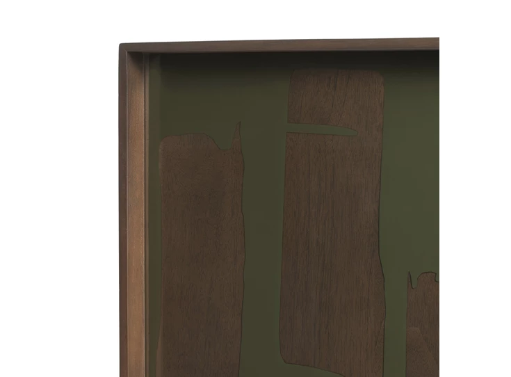 Zijde Dienblad Moss Second Nature Square L Tray 20590 Ethnicraft