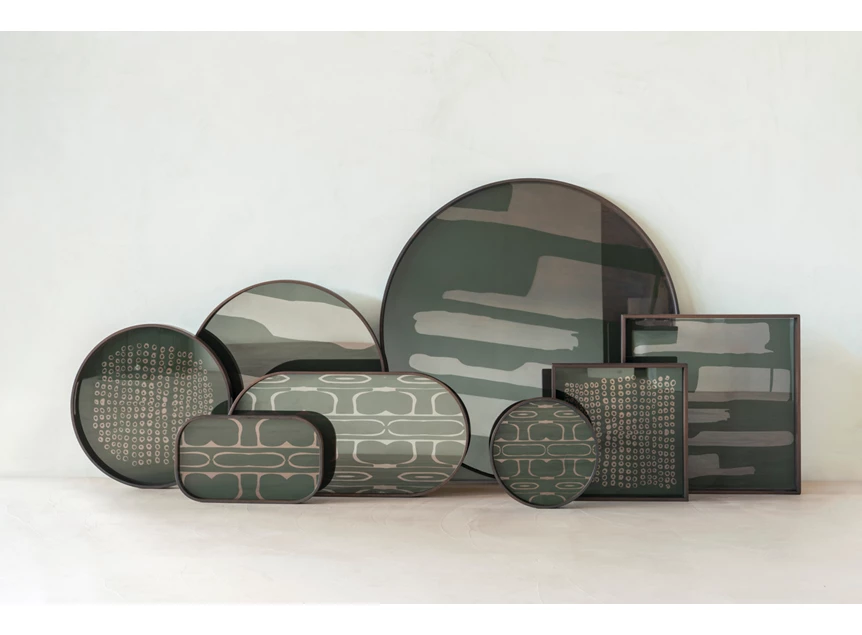 Collectie Dienblad Moss Second Nature Square L Tray 20590 Ethnicraft