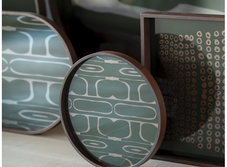 Inzoom Dienblad Moss Second Nature Square S Tray 20589 Ethnicraft