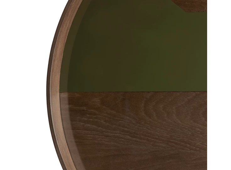 Zijde Dienblad Moss Second Nature Round XL Tray 20588 Ethnicraft
