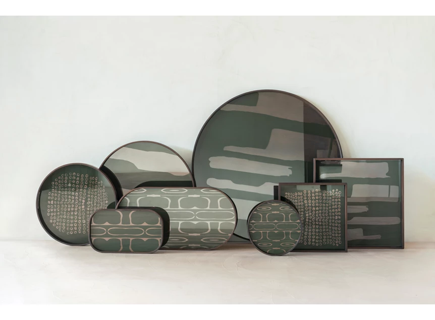 Collectie Dienblad Moss Second Nature Round XL Tray 20588 Ethnicraft