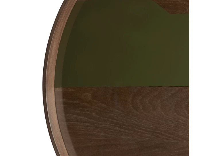 Zijde Dienblad Moss Second Nature Round L Tray 20587 Ethnicraft