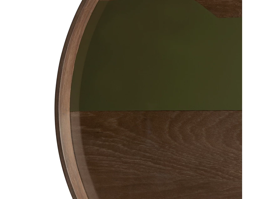 Zijde Dienblad Moss Second Nature Round L Tray 20587 Ethnicraft