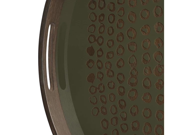 Zijde Dienblad Moss Second Nature Round S Tray 20585 Ethnicraft
