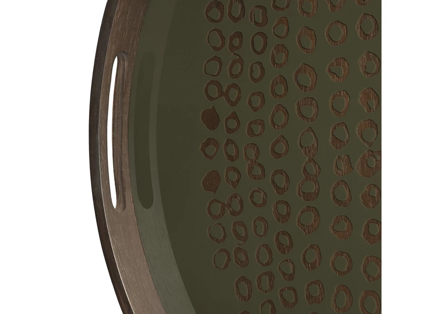 Zijde Dienblad Moss Second Nature Round S Tray 20585 Ethnicraft
