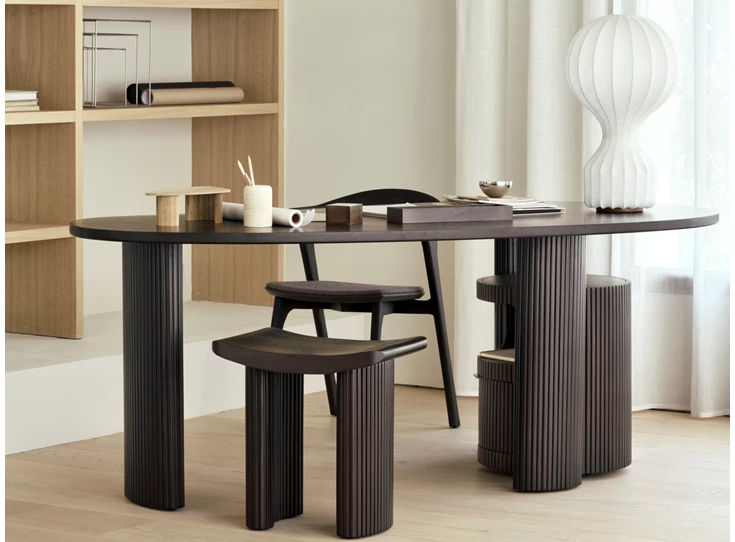 Sfeerfoto Ladekast Mahogany Boomerang Dark Brown Drawer Unit 35015 Ethnicraft