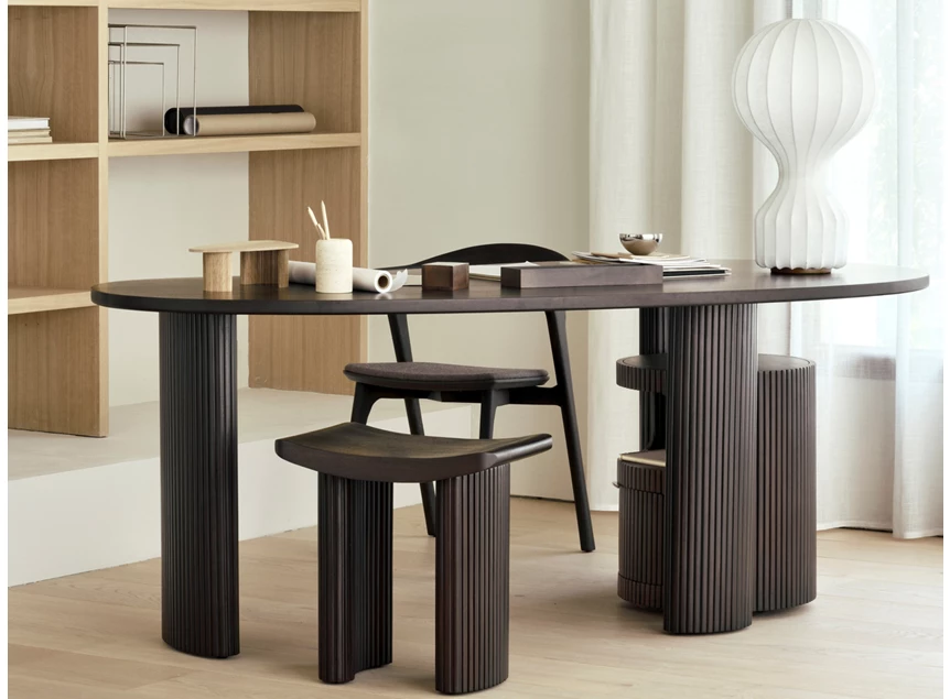 Sfeerfoto Ladekast Mahogany Boomerang Dark Brown Drawer Unit 35015 Ethnicraft