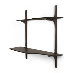 Hangende bureau Mahogany Pi Dark Brown Wall Mounted Desk 35062 Ethnicraft