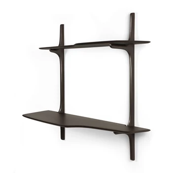 Hangende bureau Mahogany Pi Dark Brown Wall Mounted Desk 35062 Ethnicraft