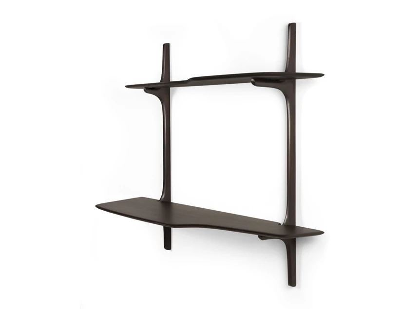 Hangende bureau Mahogany Pi Dark Brown Wall Mounted Desk 35062 Ethnicraft