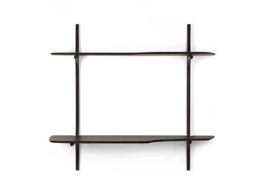 Front Hangende bureau Mahogany Pi Dark Brown Wall Mounted Desk 35062 Ethnicraft