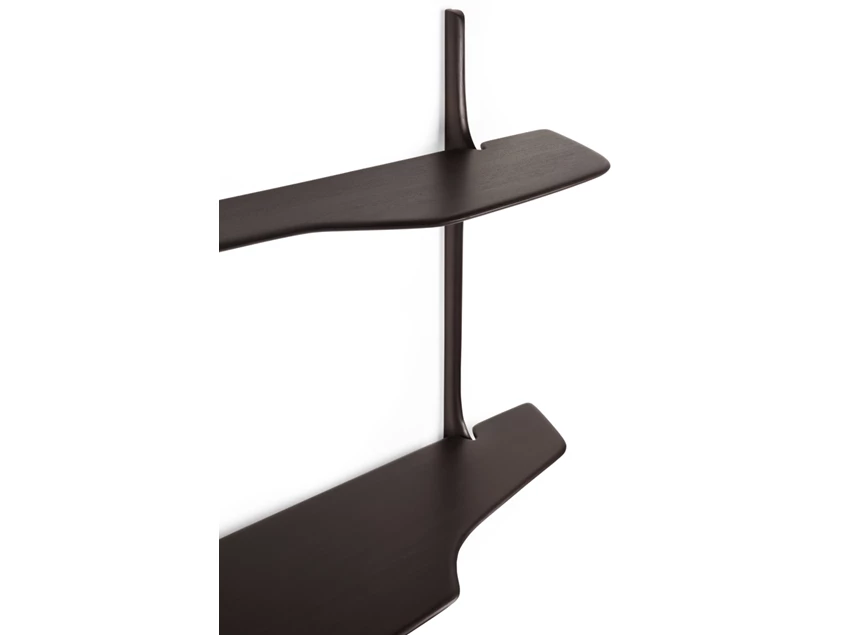 Zijde Hangende bureau Mahogany Pi Dark Brown Wall Mounted Desk 35062 Ethnicraft