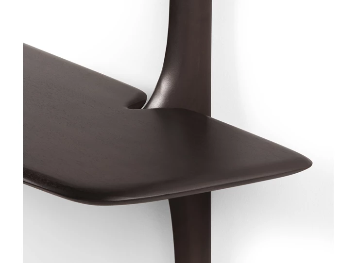 Detail Hangende bureau Mahogany Pi Dark Brown Wall Mounted Desk 35062 Ethnicraft