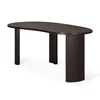Zijde Bureau Mahogany Boomerang Dark Brown Desk 35014 Ethnicraft