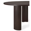 Zijkant Bureau Mahogany Boomerang Dark Brown Desk 35014 Ethnicraft