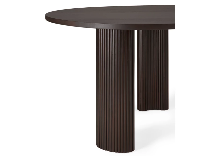Zijkant Bureau Mahogany Boomerang Dark Brown Desk 35014 Ethnicraft