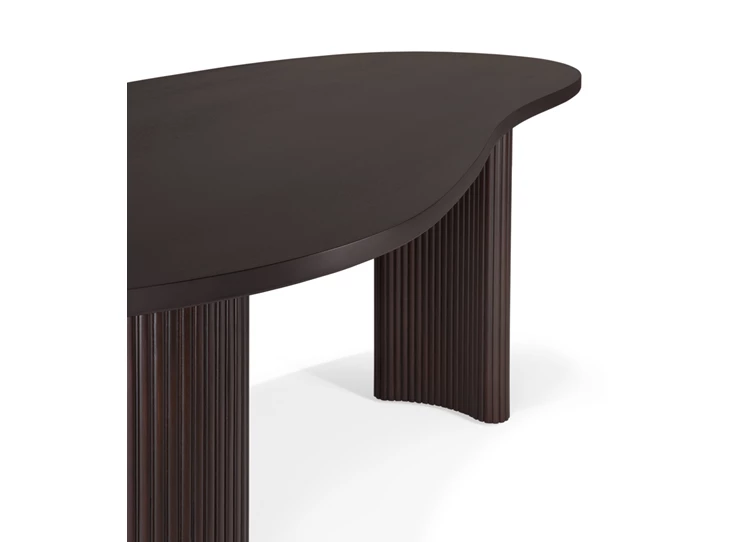 Organisch Bureau Mahogany Boomerang Dark Brown Desk 35014 Ethnicraft