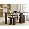 Sfeerfoto Bureau Mahogany Boomerang Dark Brown Desk 35014 Ethnicraft