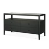 Zijde Commode Oak Spindle Black Dresser 51240 Ethnicraft