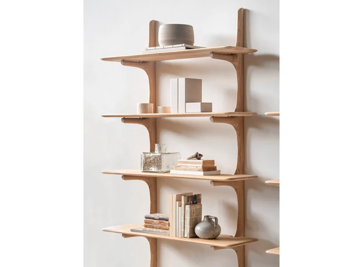 Sfeer Wandrek Oak Pi Wall Shelf 51338 Ethnicraft
