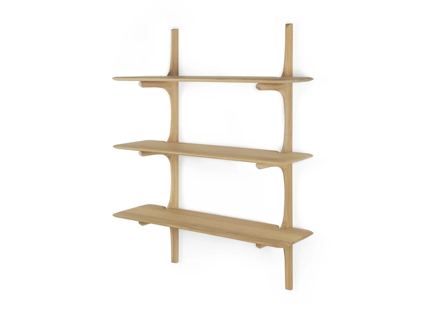 Zijkant Wandrek Oak Pi Wall Shelf 51337 Ethnicraft