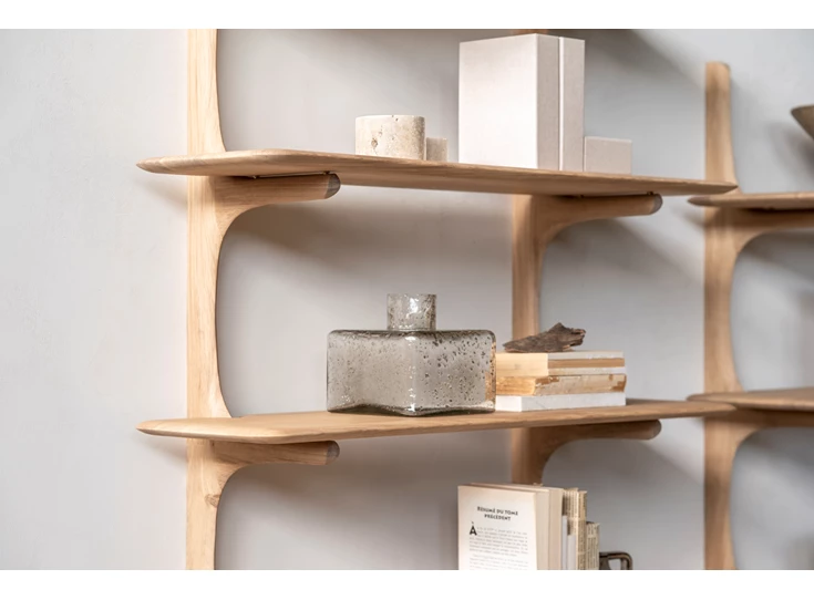 Sfeer Wandrek Oak Pi Wall Shelf 51337 Ethnicraft