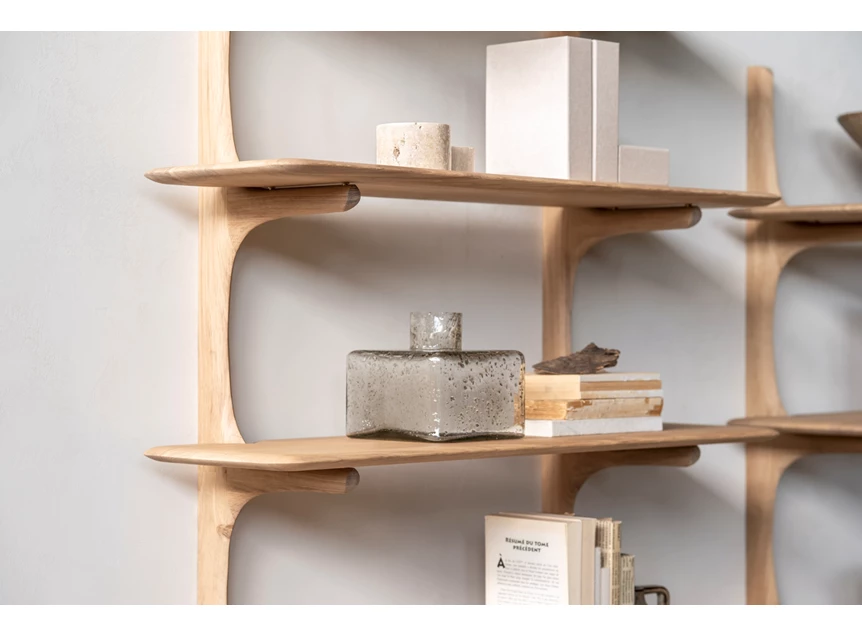 Sfeer Wandrek Oak Pi Wall Shelf 51337 Ethnicraft