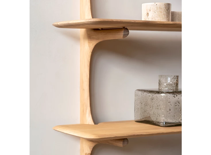 Zijde sfeer Wandrek Oak Pi Wall Shelf 51337 Ethnicraft