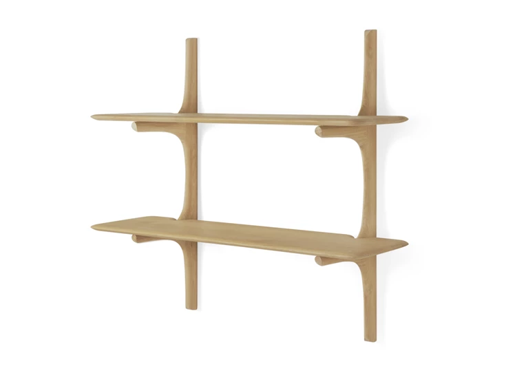 Zijkant Wandrek Oak Pi Wall Shelf 51336 Ethnicraft