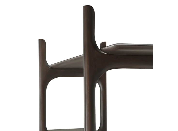 Zijde Rek Mahogany Pi Dark Brown Rack 35061 Ethnicraft