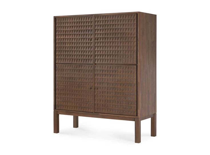 Zijkant Barkast Teak Sono Light Brown Cupboard 15349 Ethnicraft