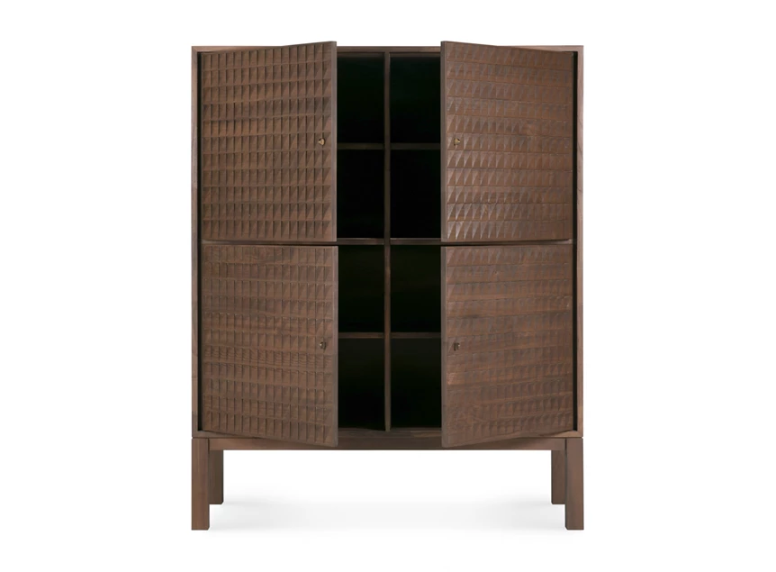 Open Barkast Teak Sono Light Brown Cupboard 15349 Ethnicraft